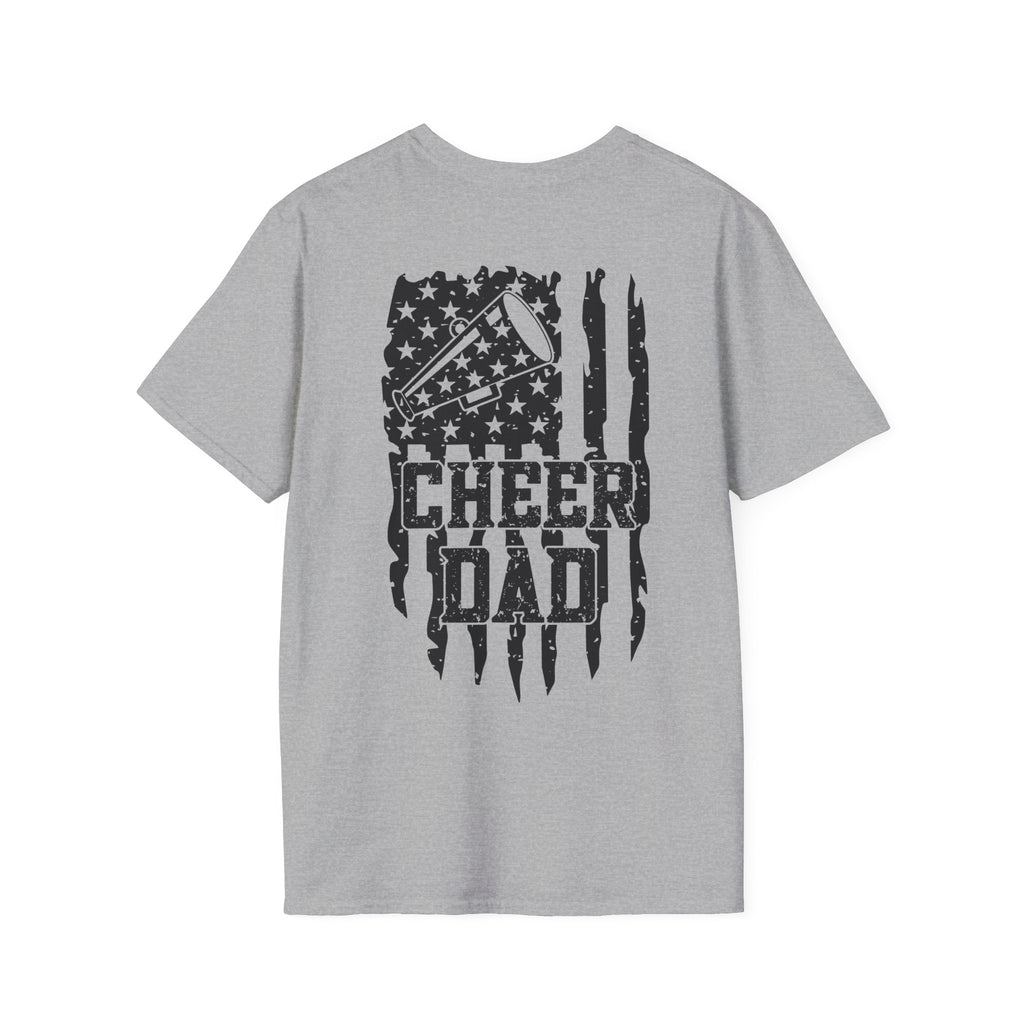 CHEER DAD T-shirt, Unisex Tee, Sporty Apparel for Game Day, Perfect for Cheer Dads, Great Gift Idea