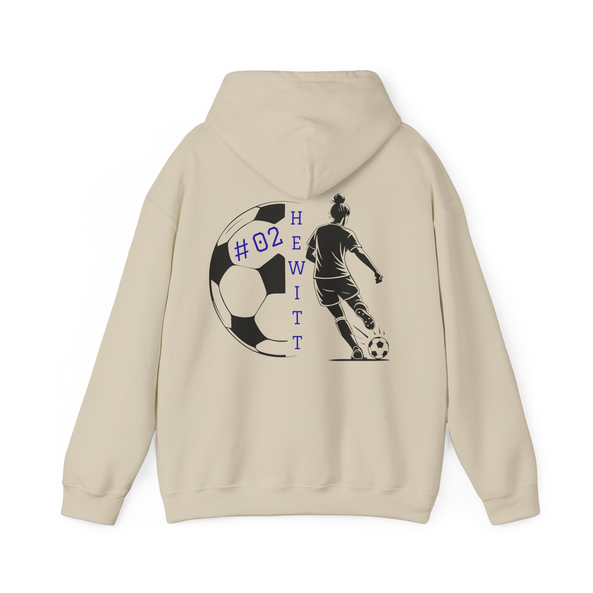 Personalized Soccer Hooded Sweatshirt | Sports Hoodie for Fans, Gift for Athletes, Casual Wear, Team Spirit Apparel