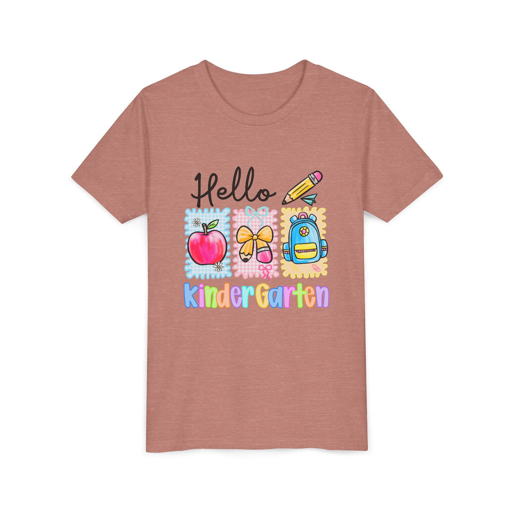 HELLO KINDERGARTEN T-shirt, back to school, youth