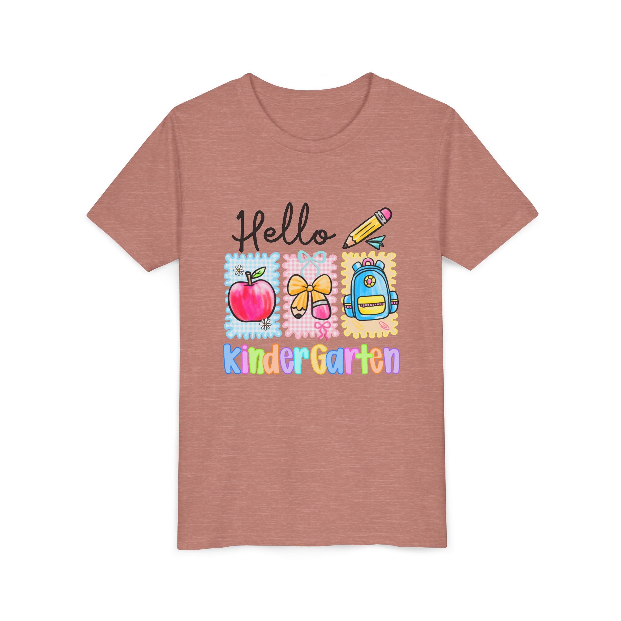 HELLO KINDERGARTEN T-shirt, back to school, youth