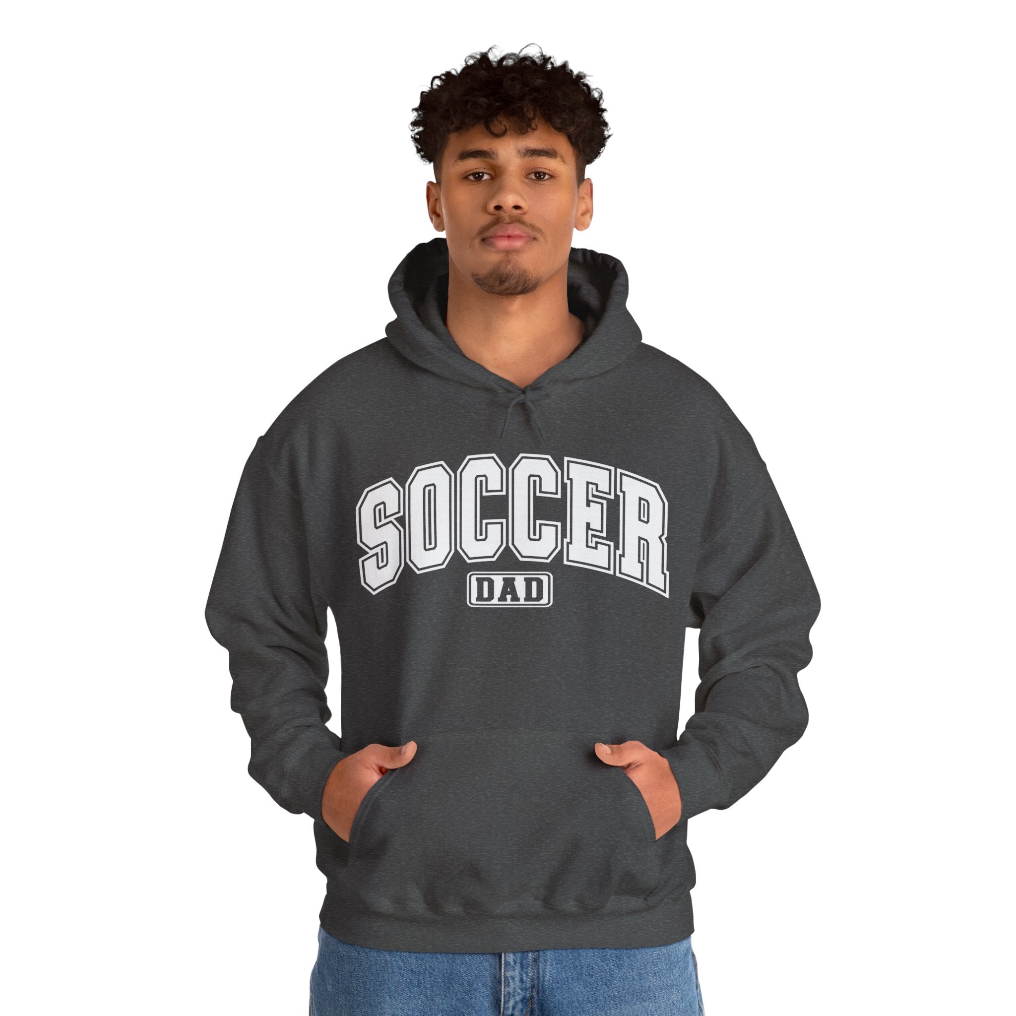 Soccer Dad Hoodie, Unisex Heavy Blend Hoodie for Sports Fans, Personalized Sweatshirt, Game Day Apparel