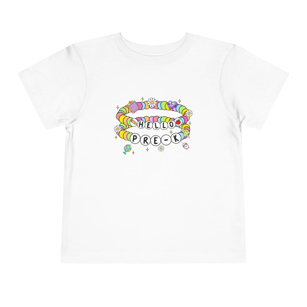 Hello Pre-K/ Cheerful Toddler Tee, Colorful Kids T-Shirt, Back to School