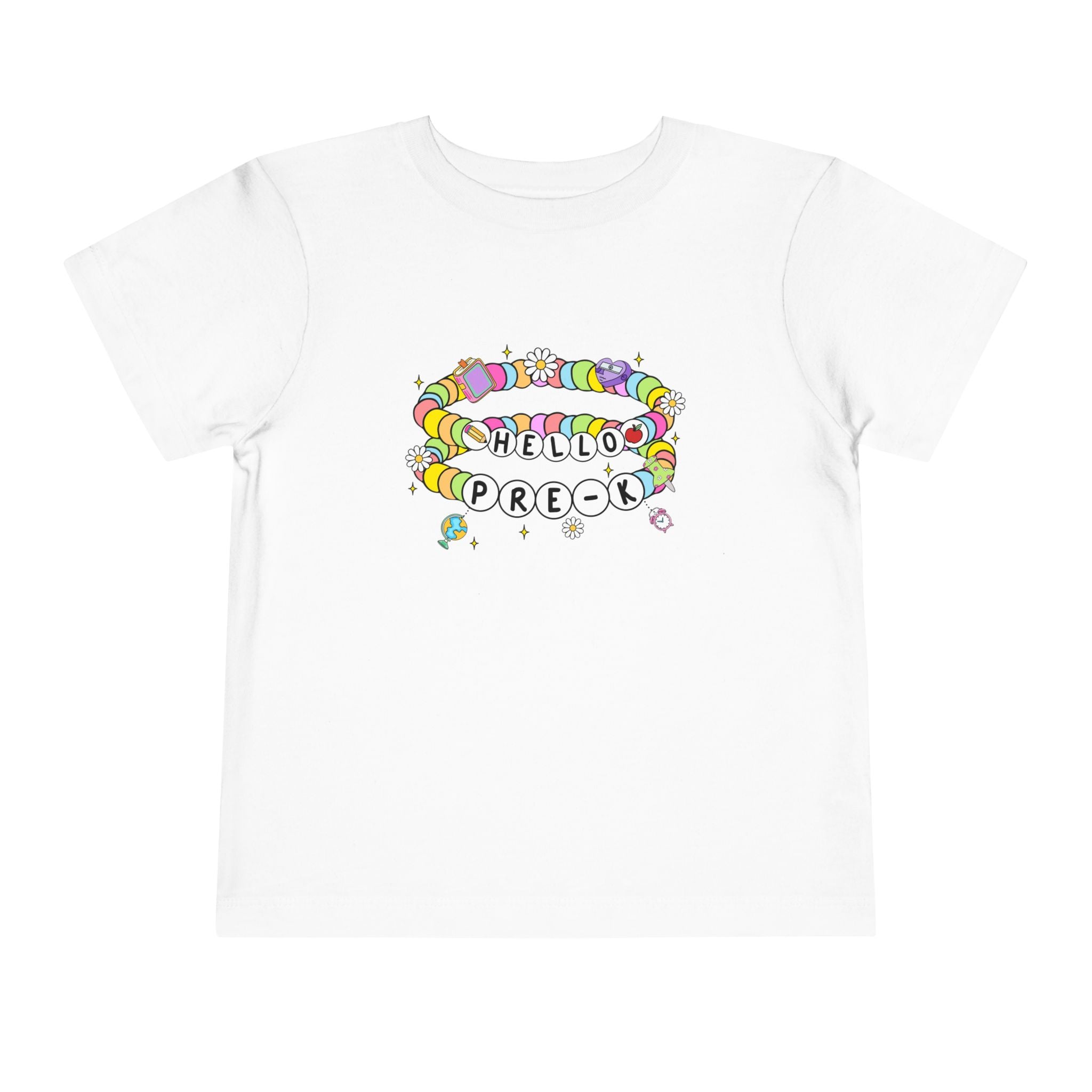 Hello Pre-K/ Cheerful Toddler Tee, Colorful Kids T-Shirt, Back to School