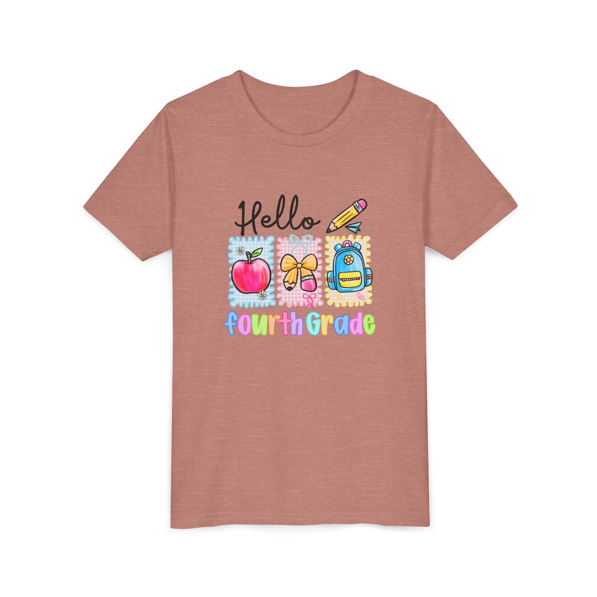 HELLO 4TH GRADE, T- Shirt - Youth Short Sleeve