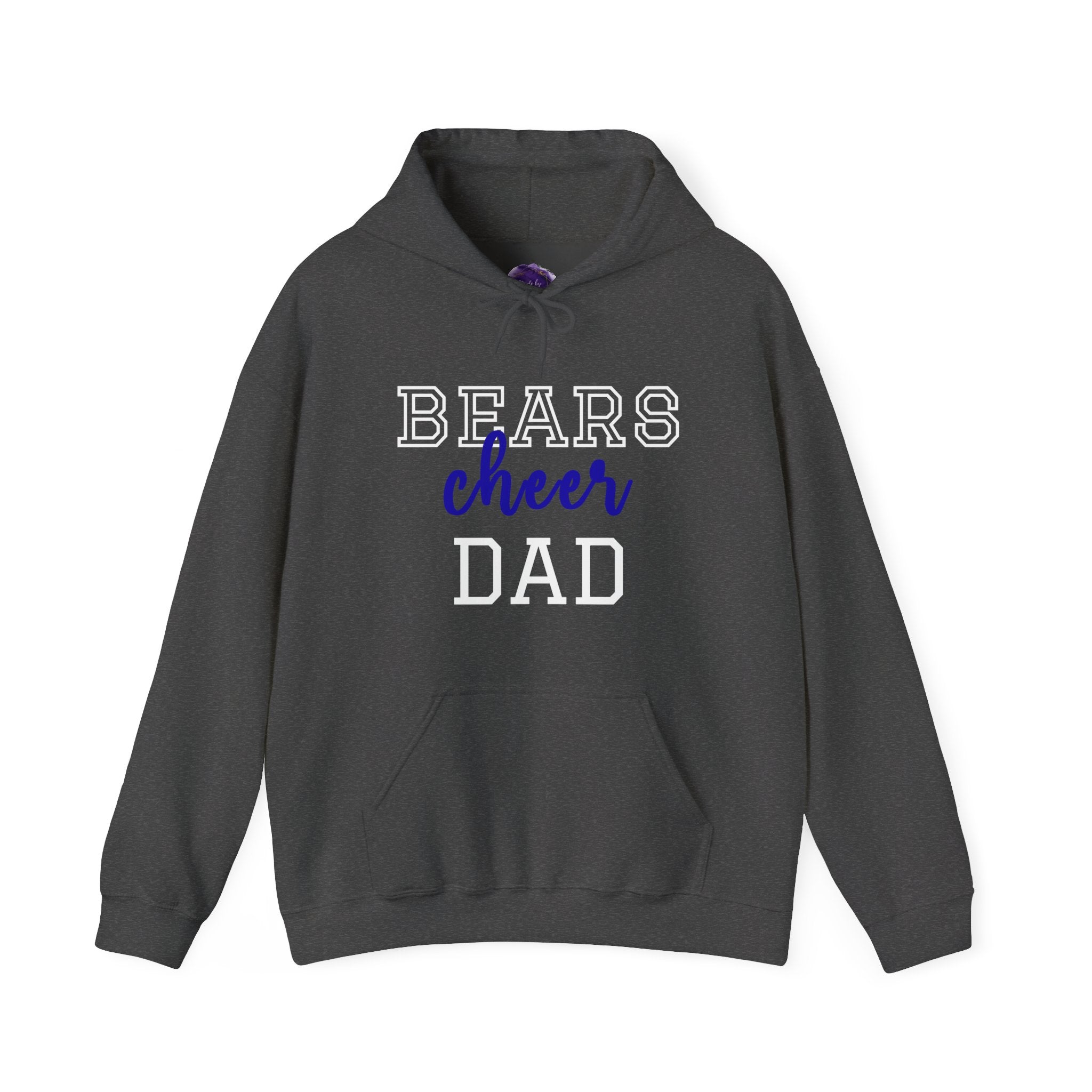 Bears Cheer Dad Hoodie - Unisex Heavy Blend™ Sweatshirt, Perfect for Game Days, Sports Events, Family Gatherings, Celebrations