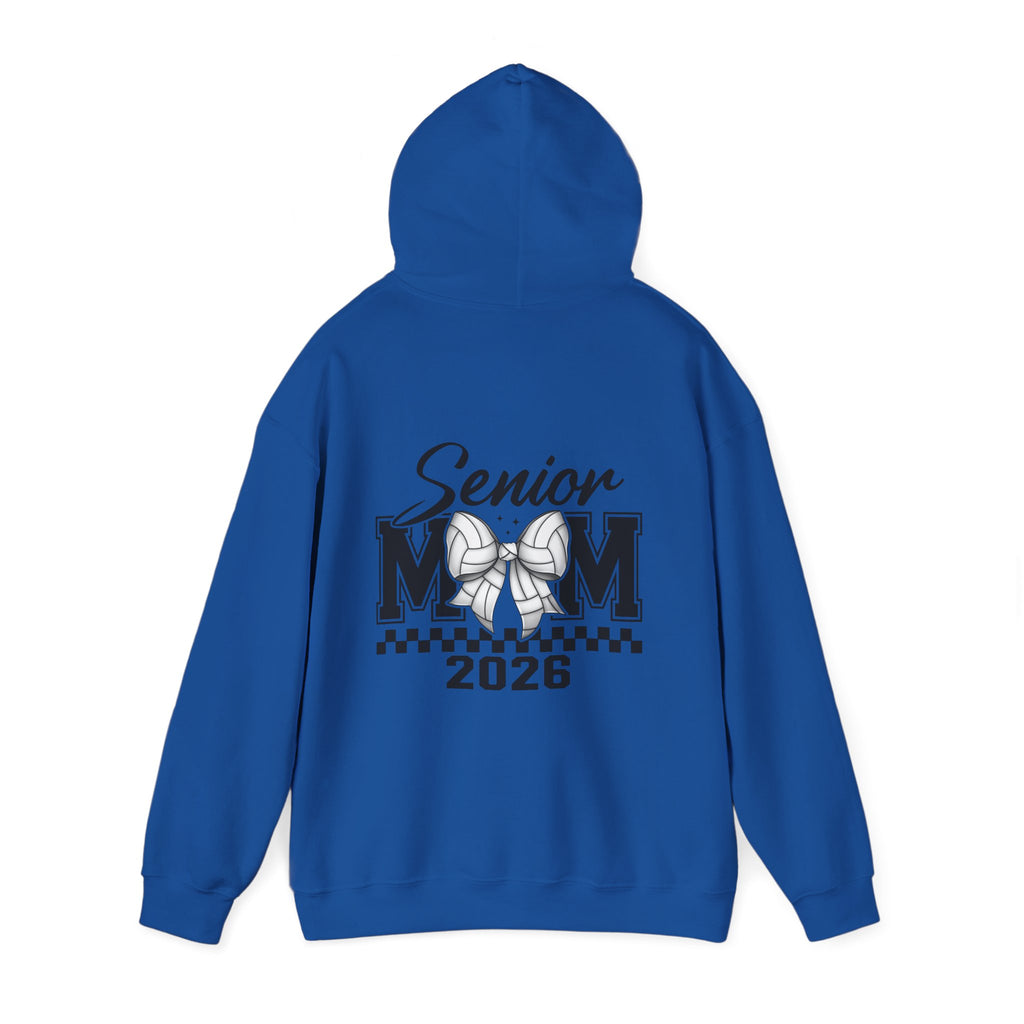 Custom Senior Volleyball Mom Hoodie, Graduation Gift, Personalized Sweatshirt, Unisex Hooded Sweatshirt, Class of 2026 Apparel