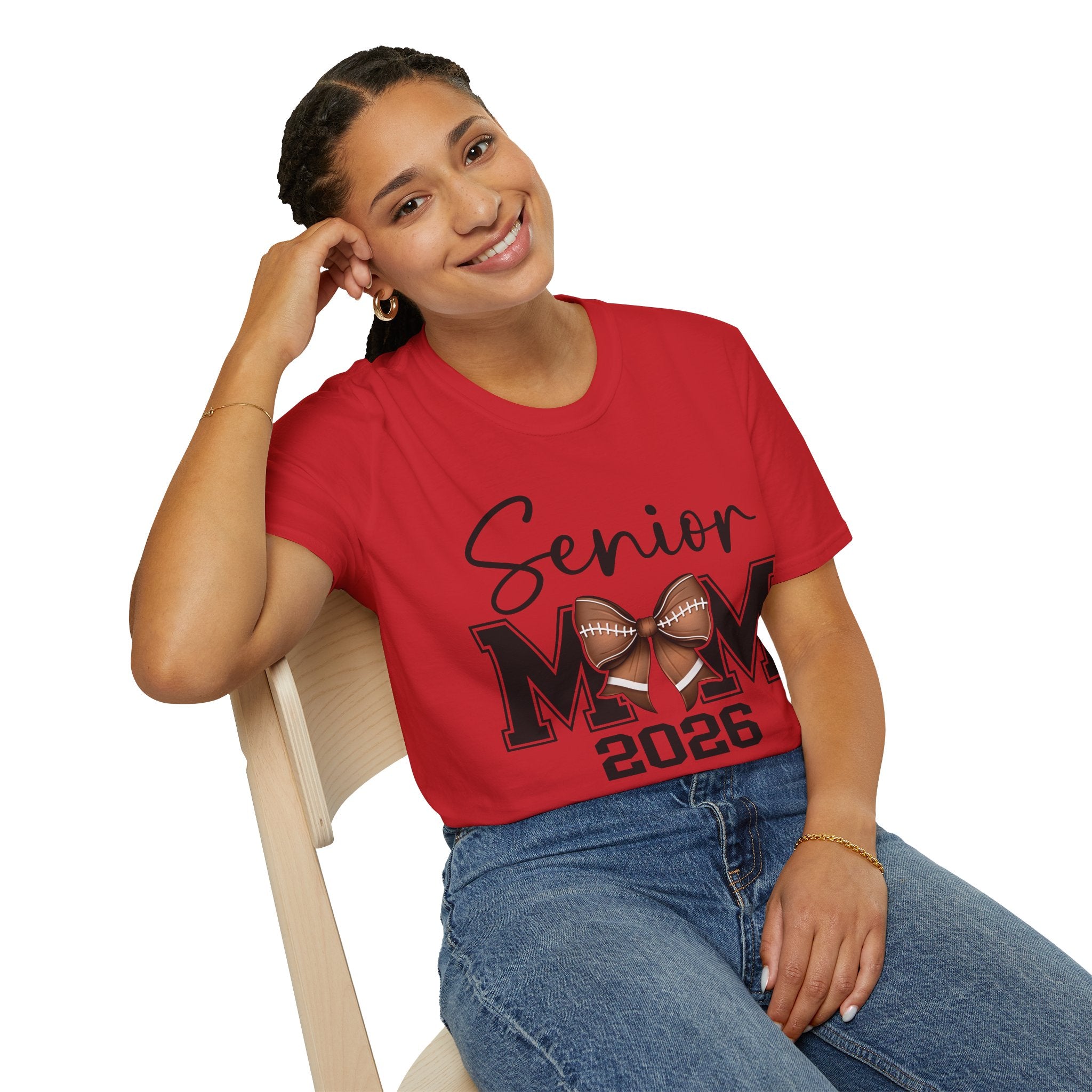 SENIOR FOOTBALL/CHEER MOM T-Shirt, Unisex Tee, Sporty Apparel for Game Day, Perfect for Football Moms, Great Gift Idea