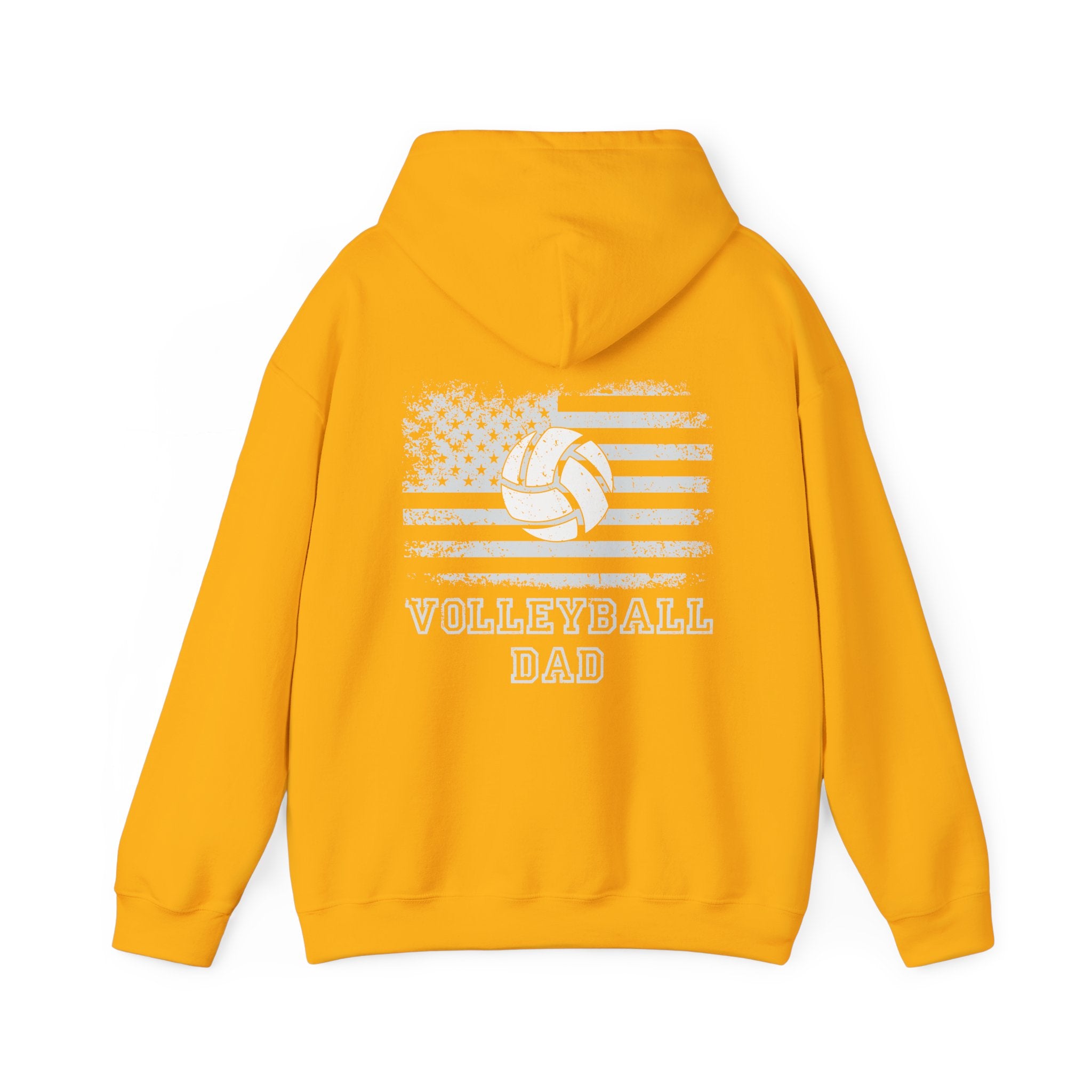 Volleyball Dad Hooded Sweatshirt (Logo on back) Personalization on front