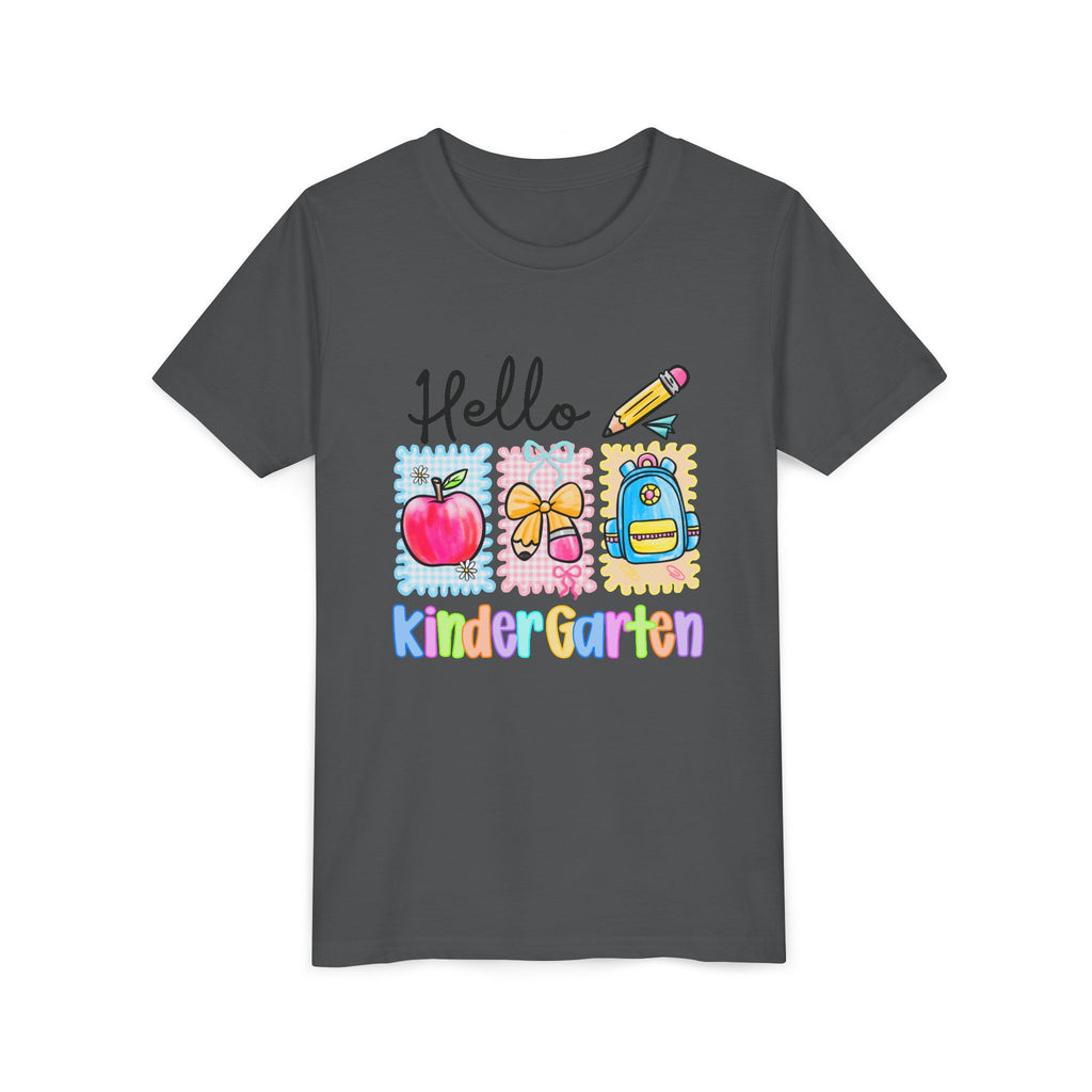 HELLO KINDERGARTEN T-shirt, back to school, youth