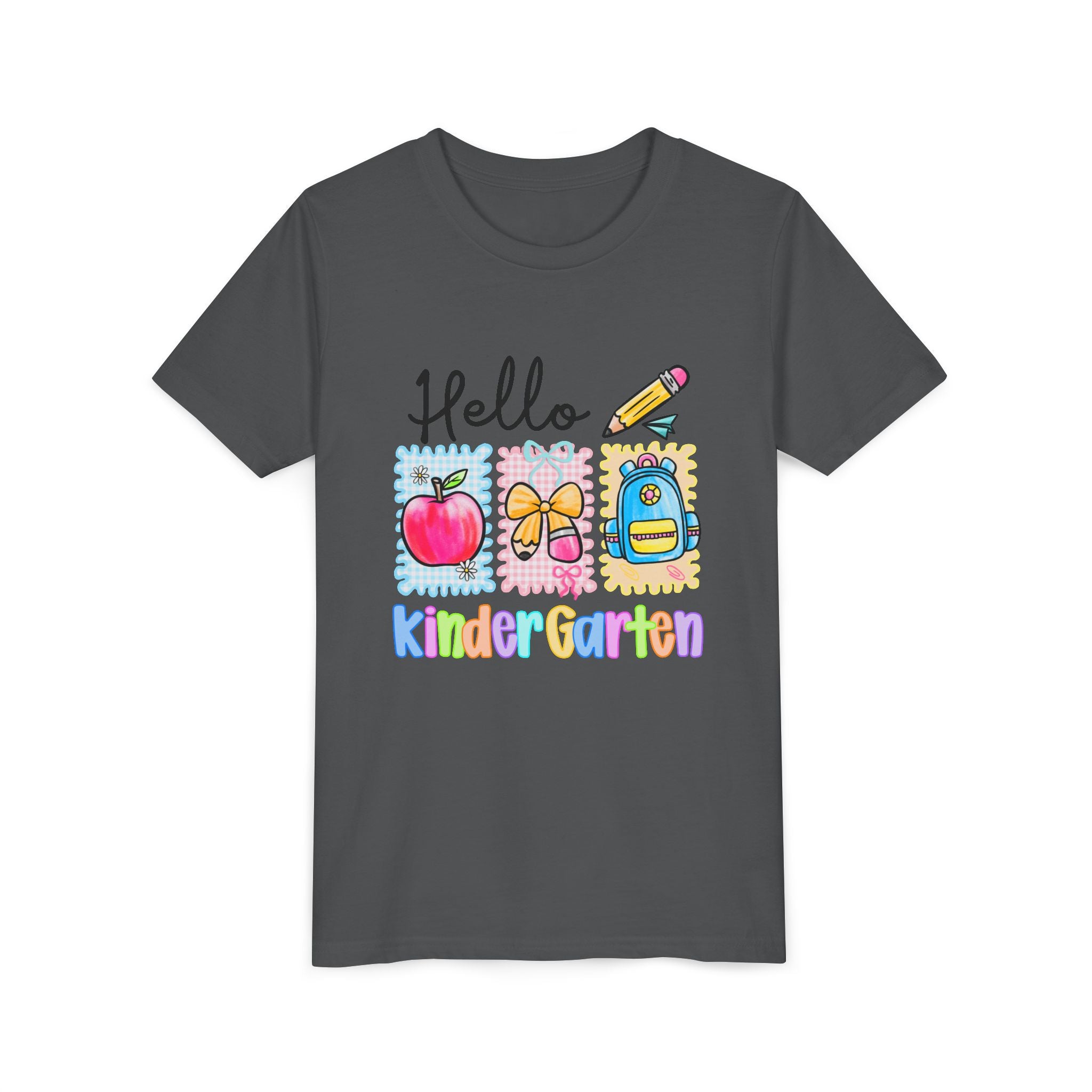 HELLO KINDERGARTEN T-shirt, back to school, youth