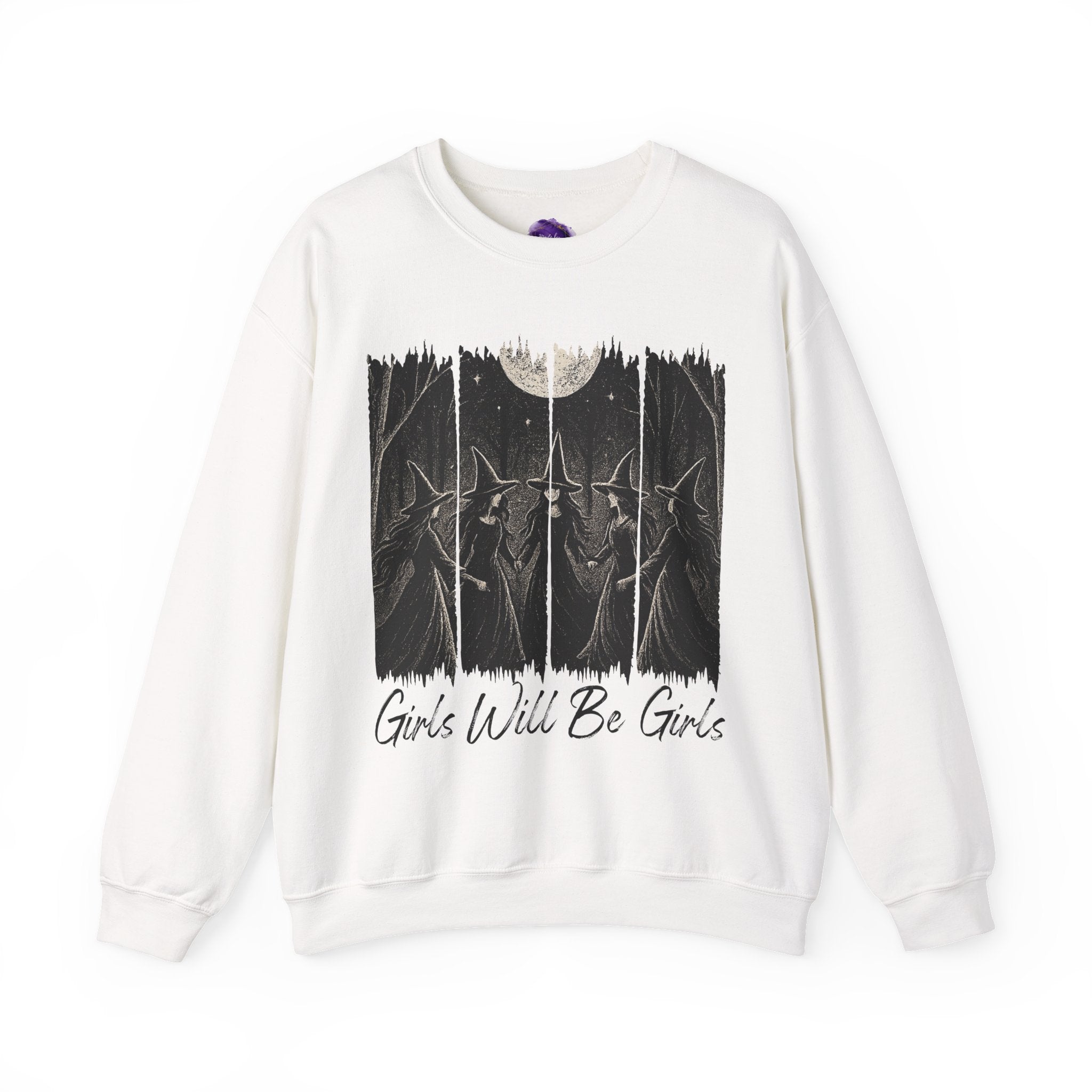 Girls will be girls, Halloween Sweatshirt, Cozy Halloween Apparel, Unisex Crewneck, Fall Fashion, Spooky Season Gift, Themed Clothing