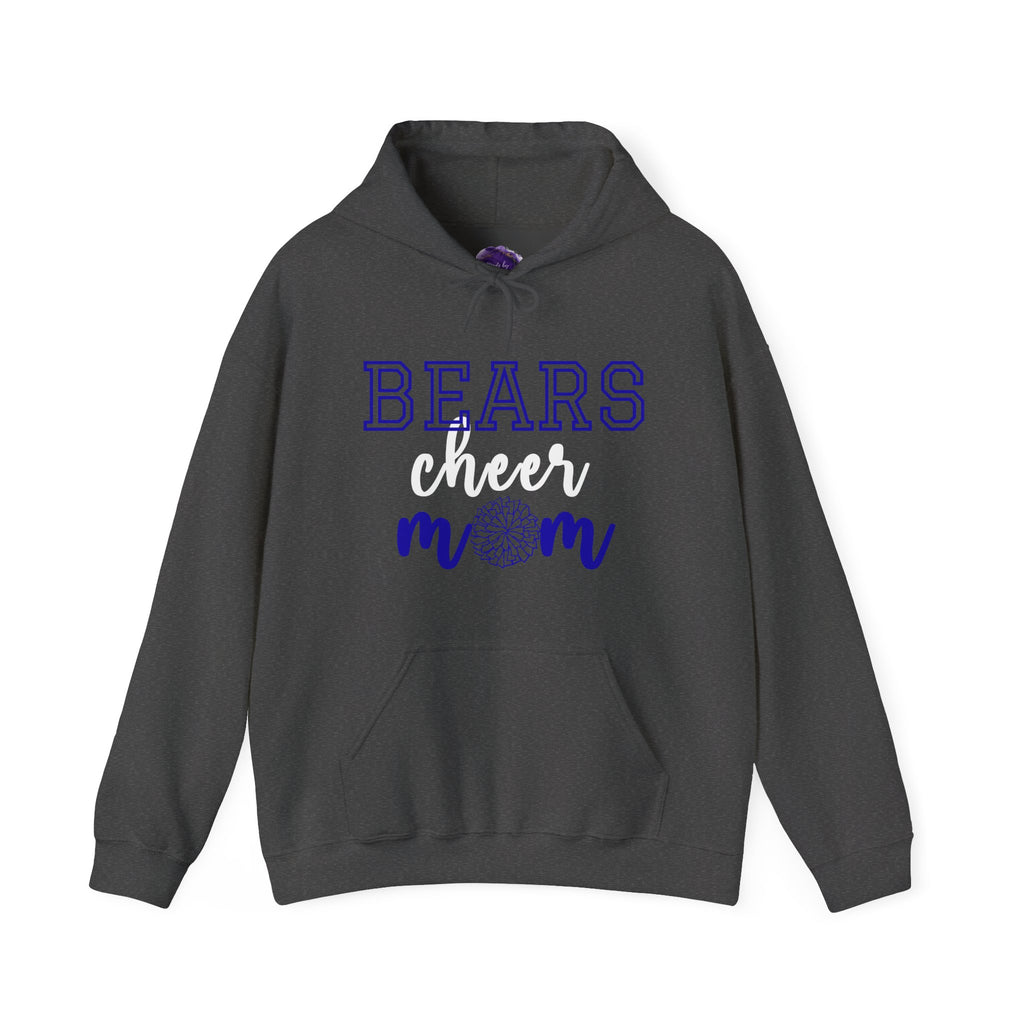 Bears Cheer Mom Hoodie, Unisex Heavy Blend Sweatshirt, Sports Apparel, Team Spirit Wear, Football Game Outfit, Personalized Gift
