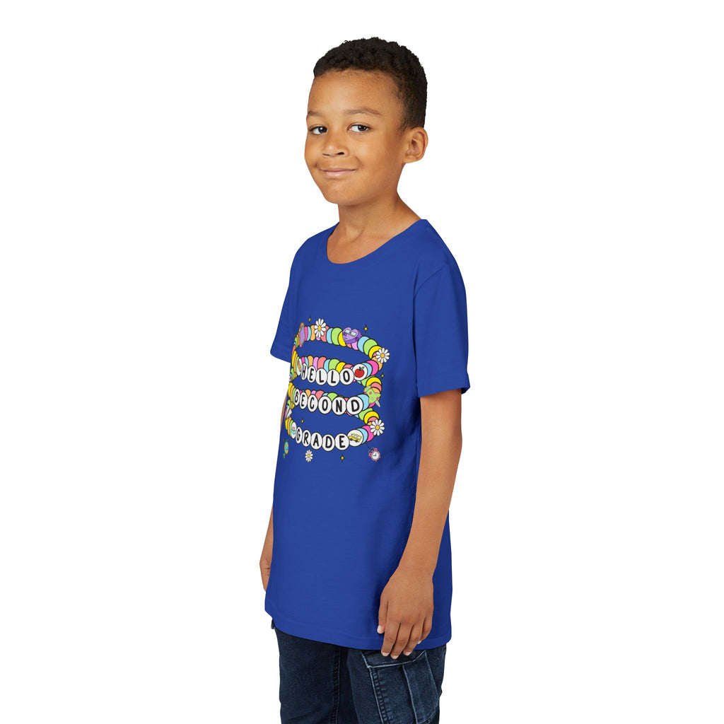 HELLO SECOND GRADE, Youth Tee, Back to School Shirt, Classroom Apparel, Gift for Students