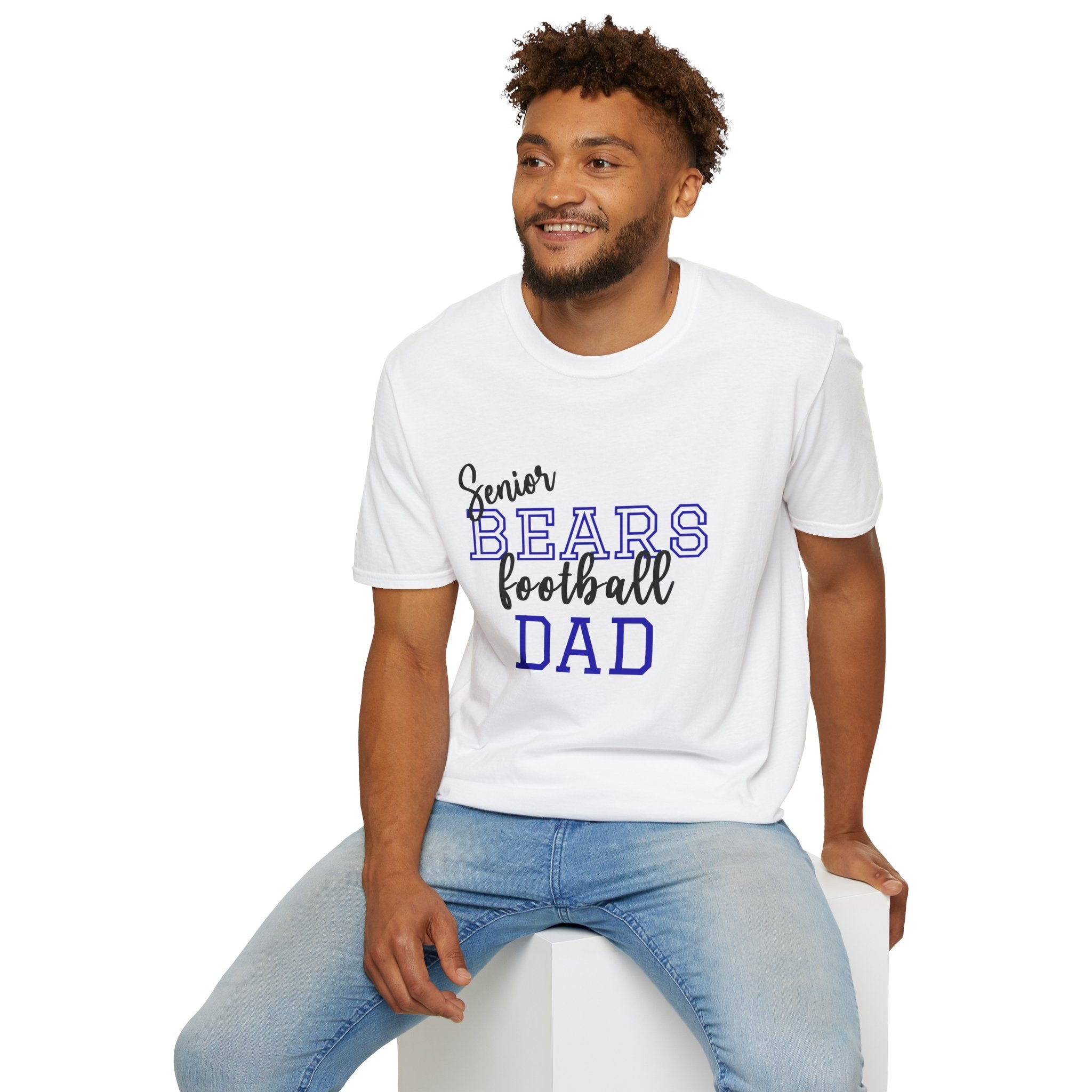 Senior Football Dad T-shirt, Unisex Tee, Sporty Apparel for Game Day, Perfect for Football Dads, Great Gift Idea