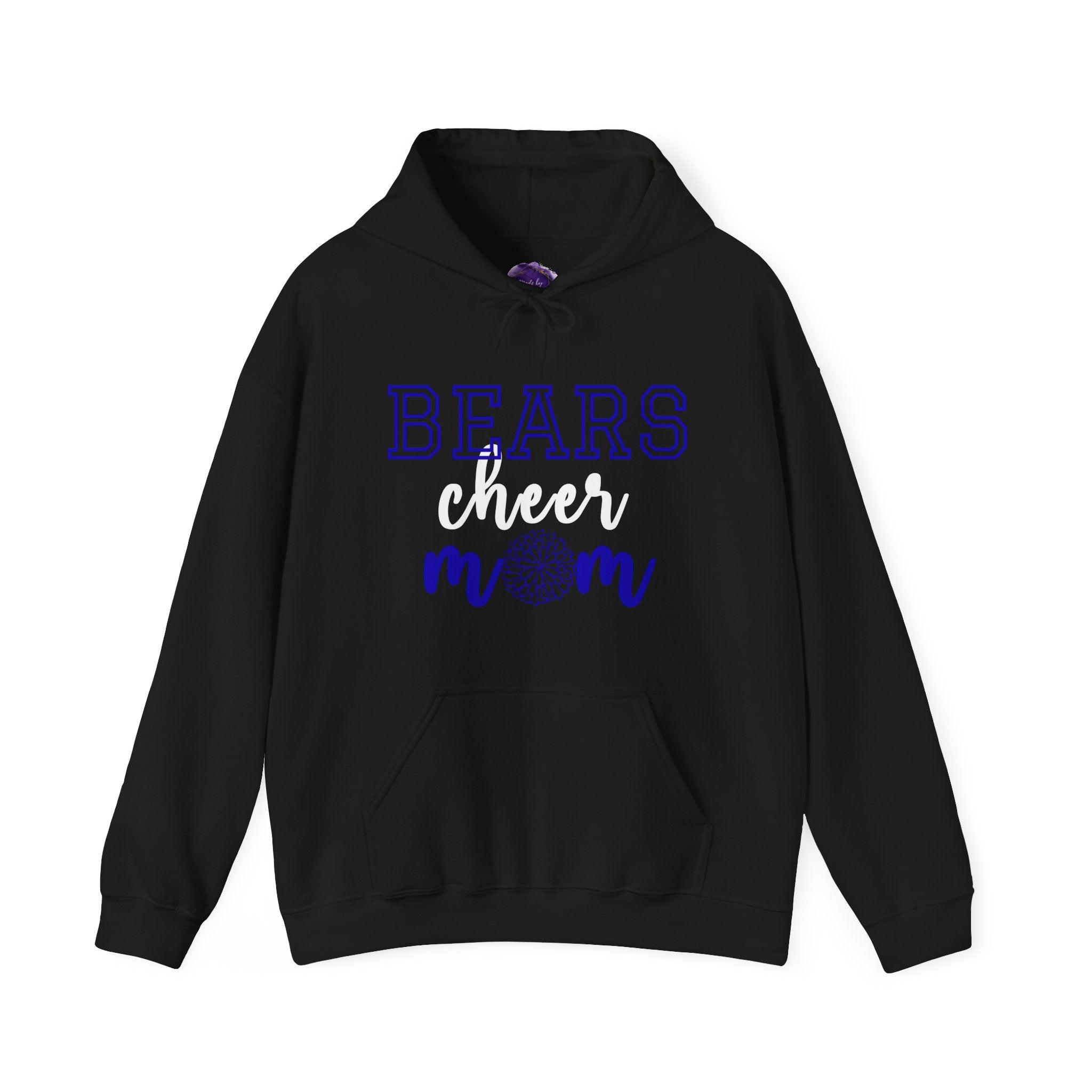 Bears Cheer Mom Hoodie, Unisex Heavy Blend Sweatshirt, Sports Apparel, Team Spirit Wear, Football Game Outfit, Personalized Gift