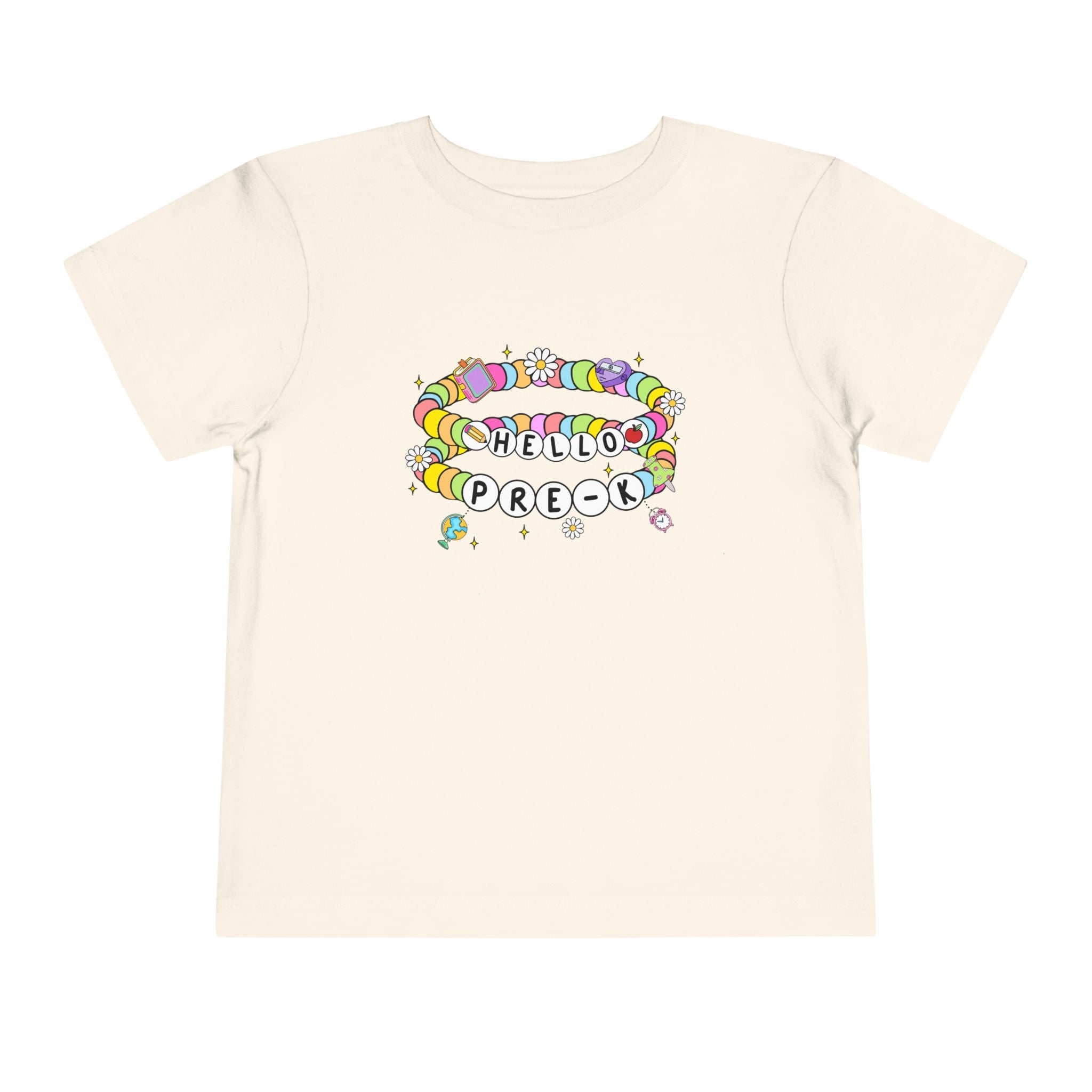 Hello Pre-K/ Cheerful Toddler Tee, Colorful Kids T-Shirt, Back to School