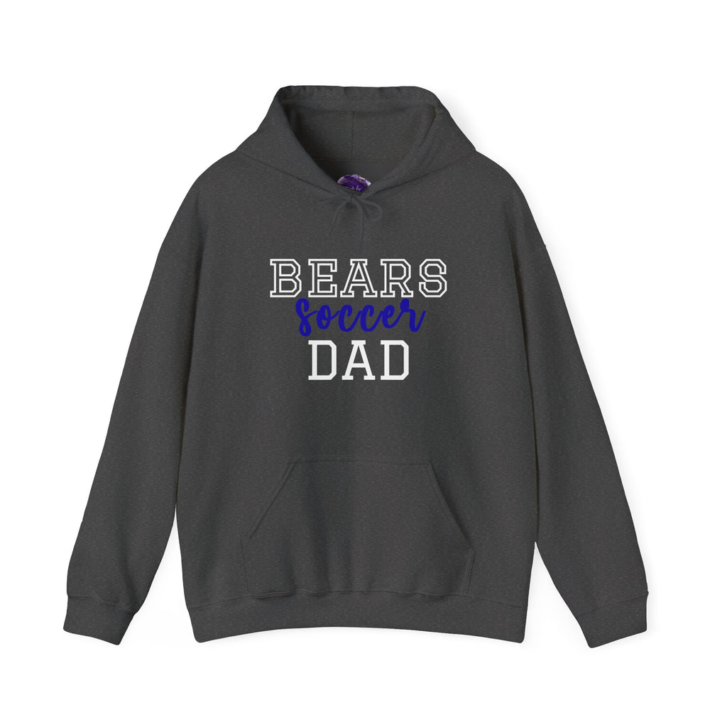 Bears Soccer Dad Hoodie, Unisex Heavy Blend Hoodie for Sports Fans, Personalized Sweatshirt, Game Day Apparel