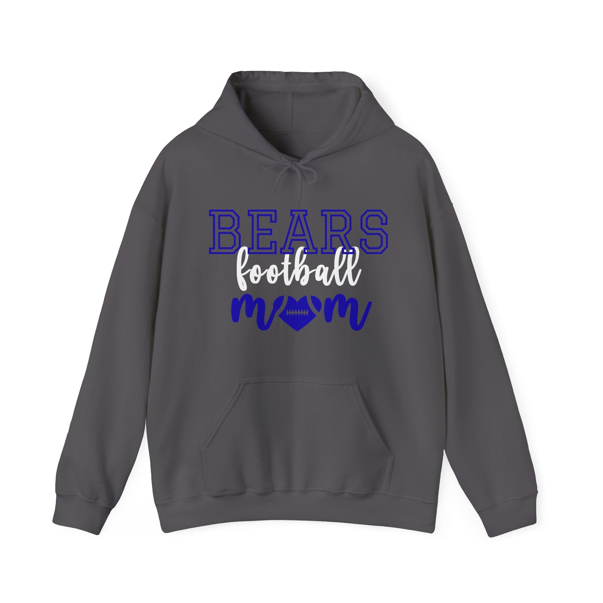 Football Mom Hoodie, Unisex Heavy Blend Sweatshirt, Supportive Gift for Sports Moms, Team Spirit Apparel, Customizable Sports Gear