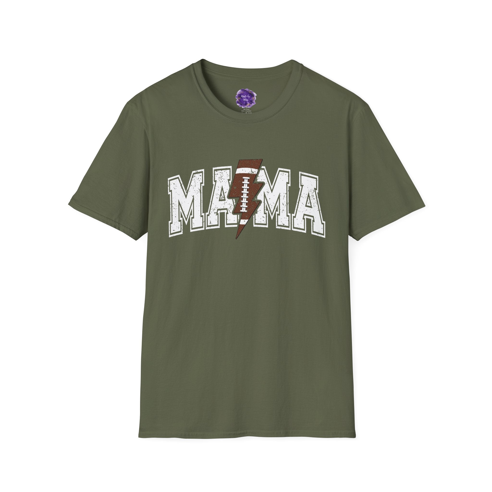 MAMA- FOOTBALL TEE,  Mom T-Shirt, Unisex Tee, Sporty Apparel for Game Day, Perfect for Football Moms, Great Gift Idea
