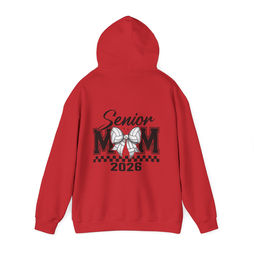 Custom Senior Volleyball Mom Hoodie, Graduation Gift, Personalized Sweatshirt, Unisex Hooded Sweatshirt, Class of 2026 Apparel