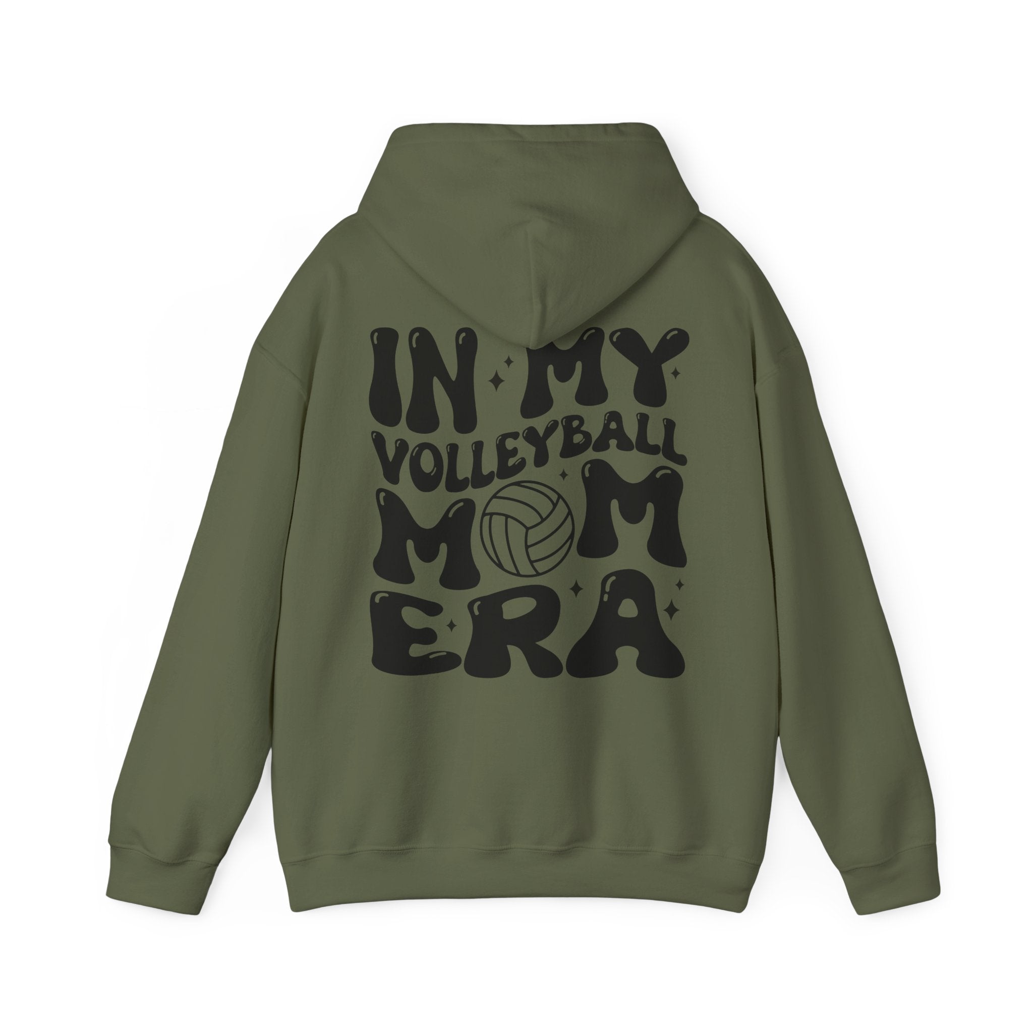 Volleyball Mom Era Hoodie Sweatshirt, print on back, personalization available on front