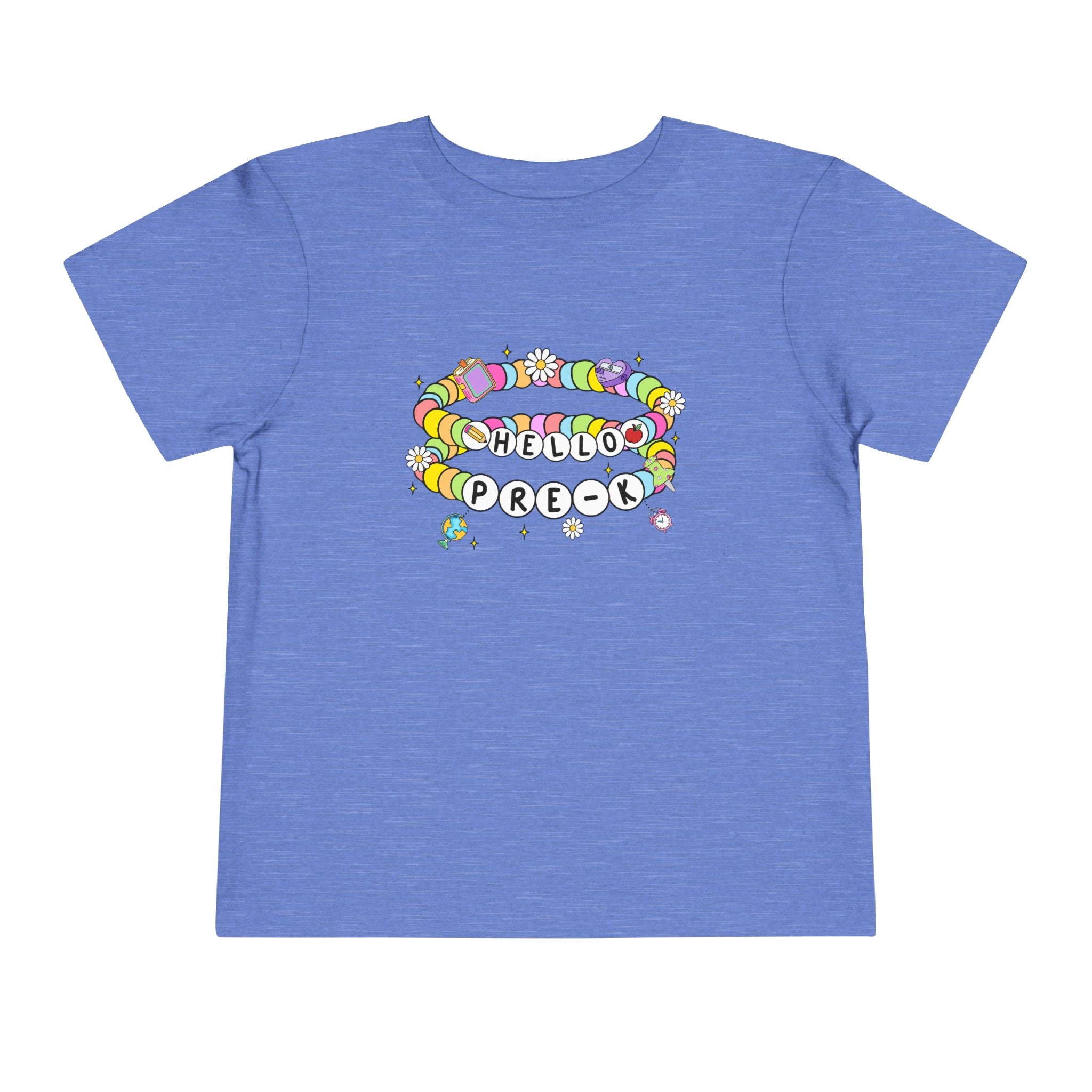 Hello Pre-K/ Cheerful Toddler Tee, Colorful Kids T-Shirt, Back to School