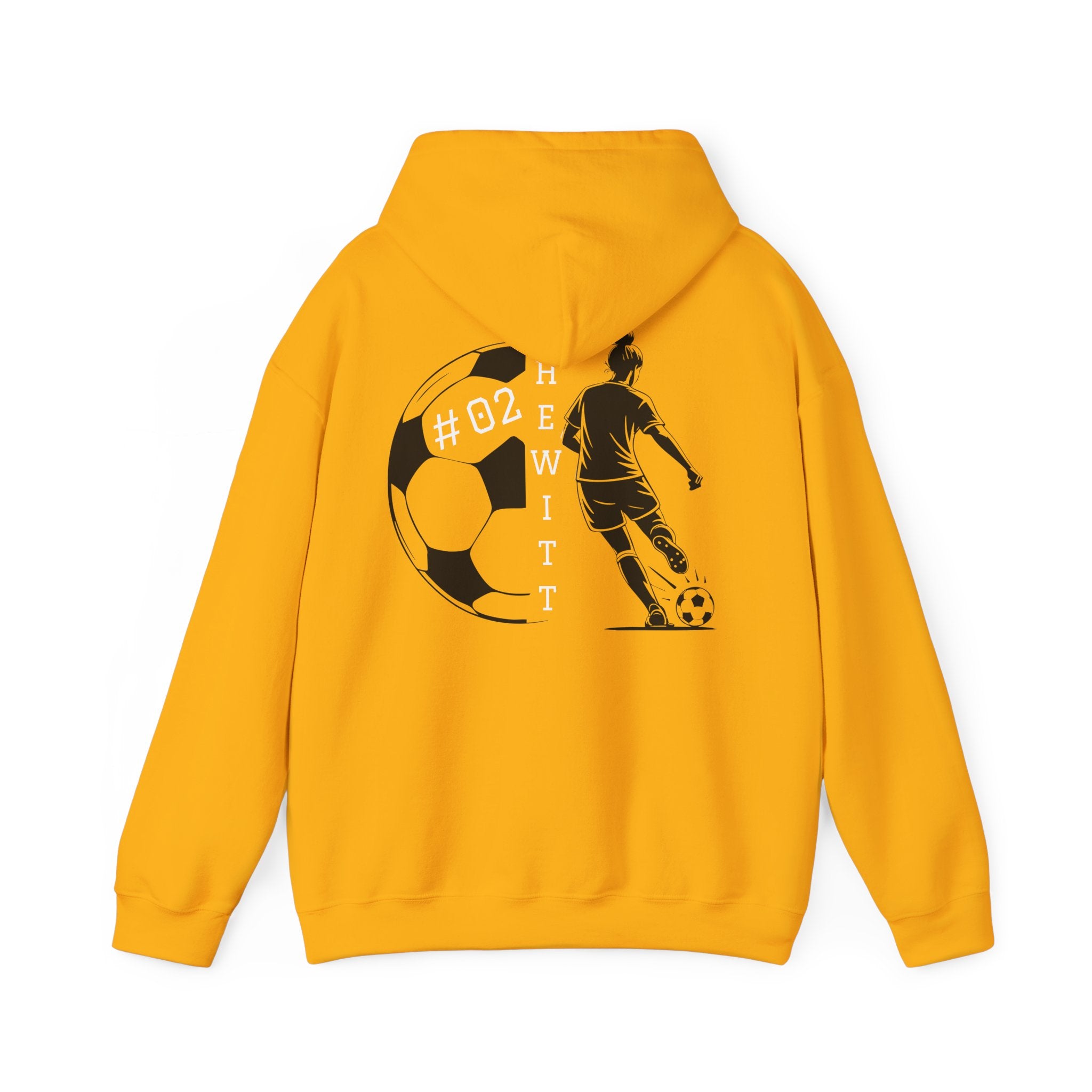 Personalized Soccer Hooded Sweatshirt | Sports Hoodie for Fans, Gift for Athletes, Casual Wear, Team Spirit Apparel