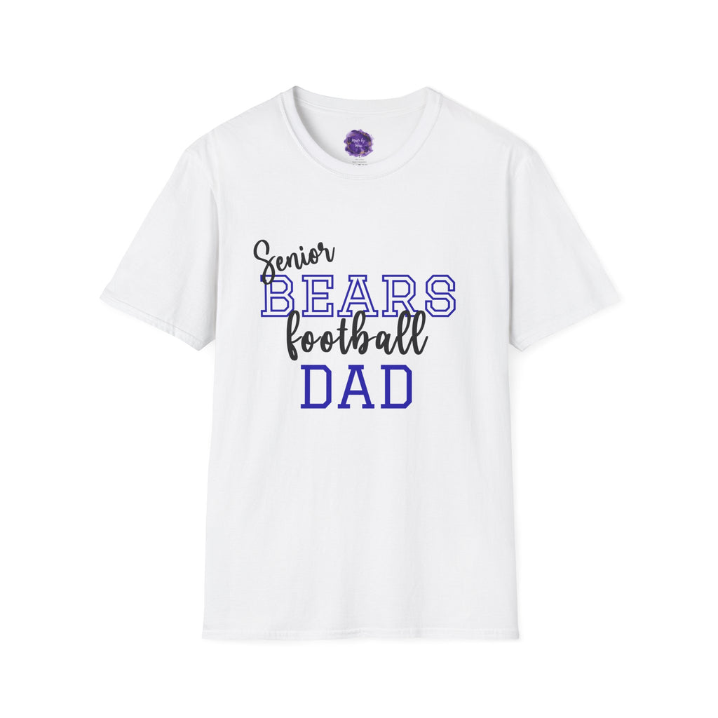 Senior Football Dad T-shirt, Unisex Tee, Sporty Apparel for Game Day, Perfect for Football Dads, Great Gift Idea