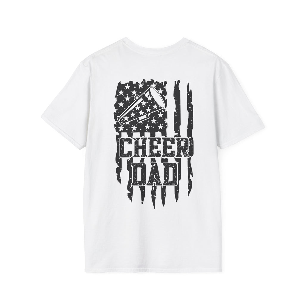 CHEER DAD T-shirt, Unisex Tee, Sporty Apparel for Game Day, Perfect for Cheer Dads, Great Gift Idea