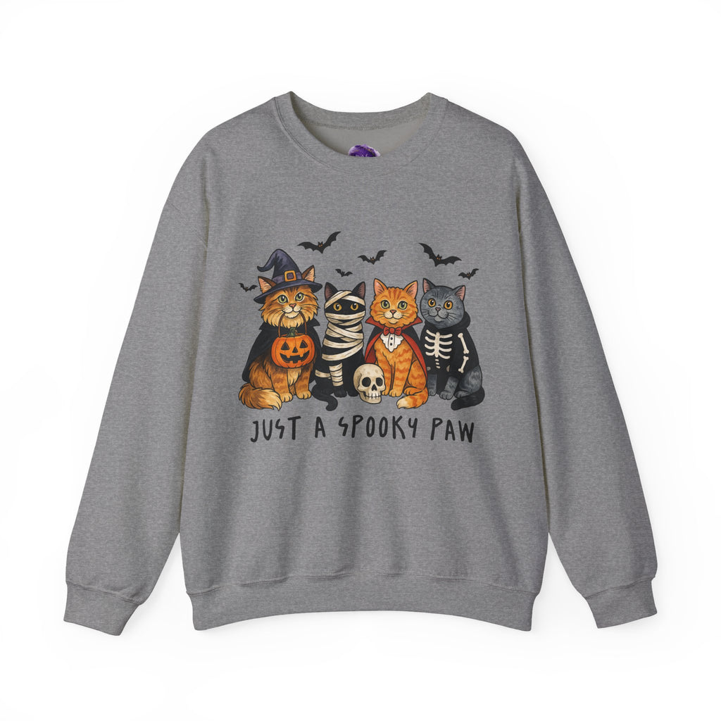 Cats in Halloween Costumes/ Unisex Heavy Blend Crewneck Sweatshirt - Cozy Sportswear, Everyday Comfort, Gift Idea