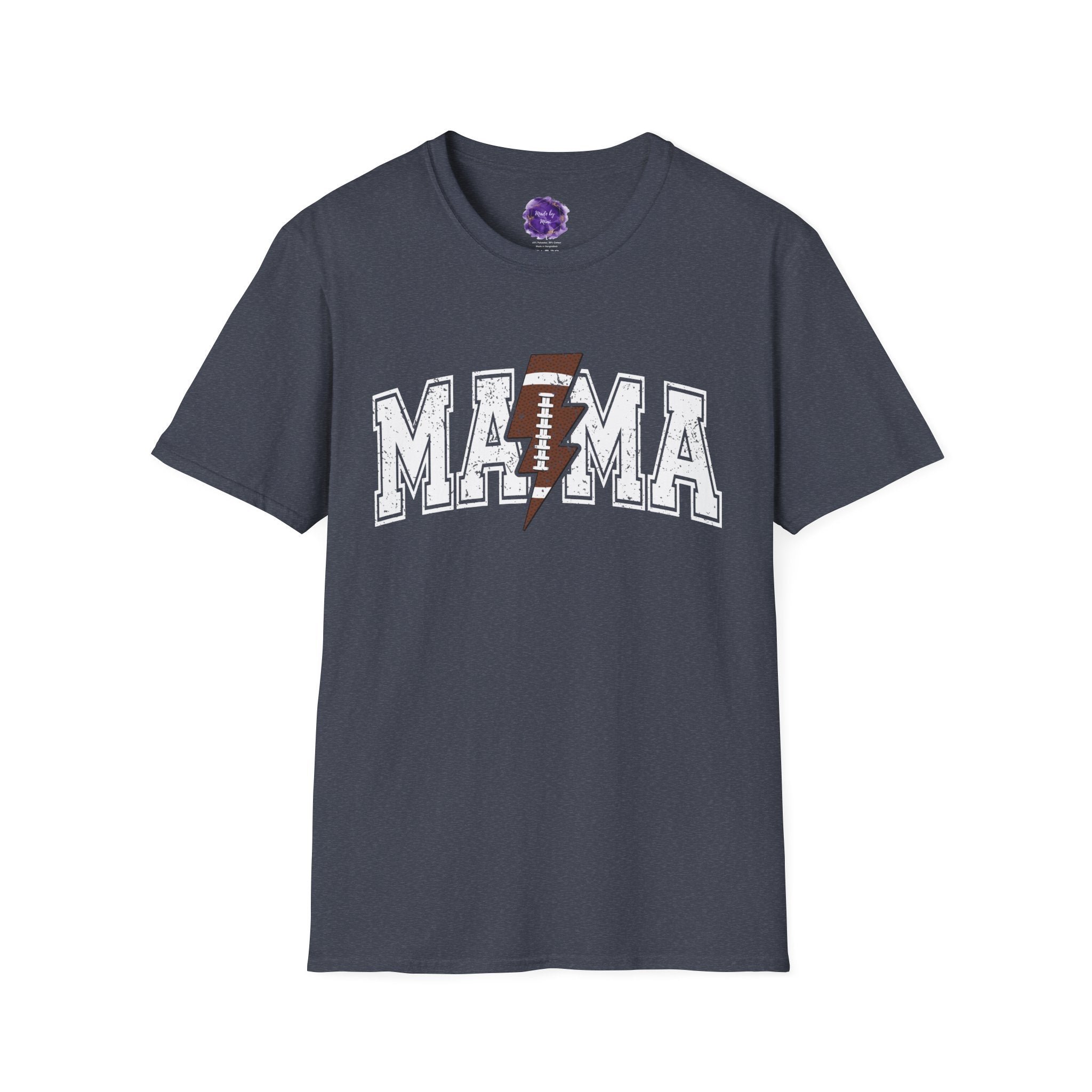 MAMA- FOOTBALL TEE,  Mom T-Shirt, Unisex Tee, Sporty Apparel for Game Day, Perfect for Football Moms, Great Gift Idea