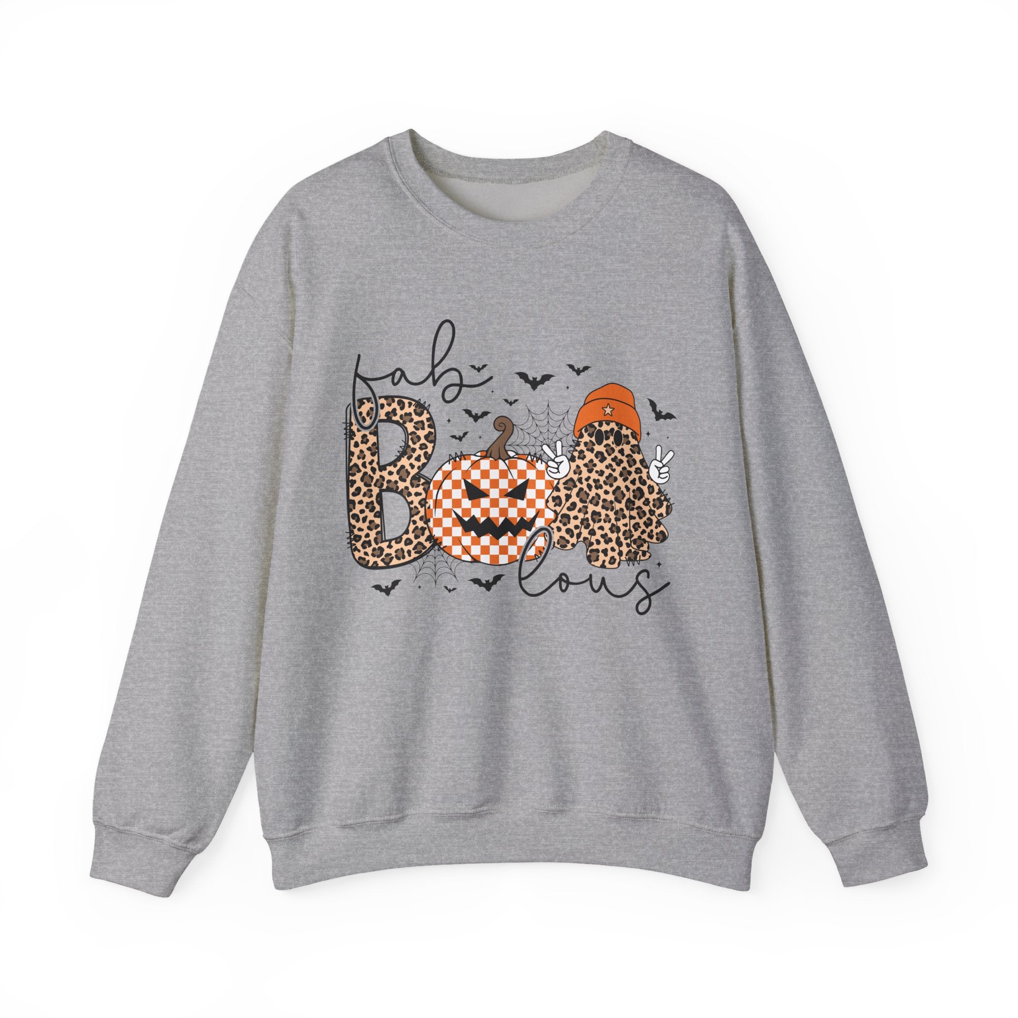 Fabulous Halloween Sweatshirt, Cozy Fall Fashion, Pumpkin Sweatshirt, Unisex Crewneck, Halloween Outfit, Spooky Season Apparel