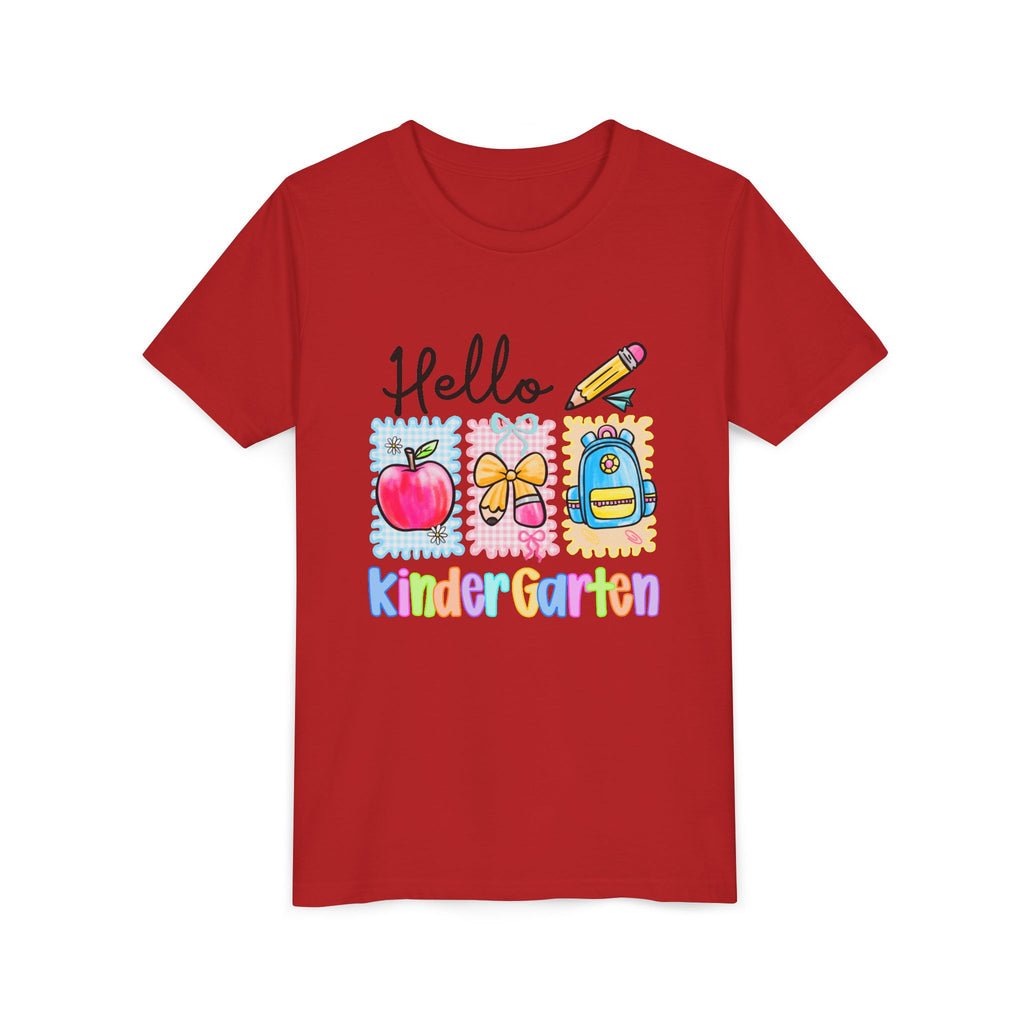 HELLO KINDERGARTEN T-shirt, back to school, youth