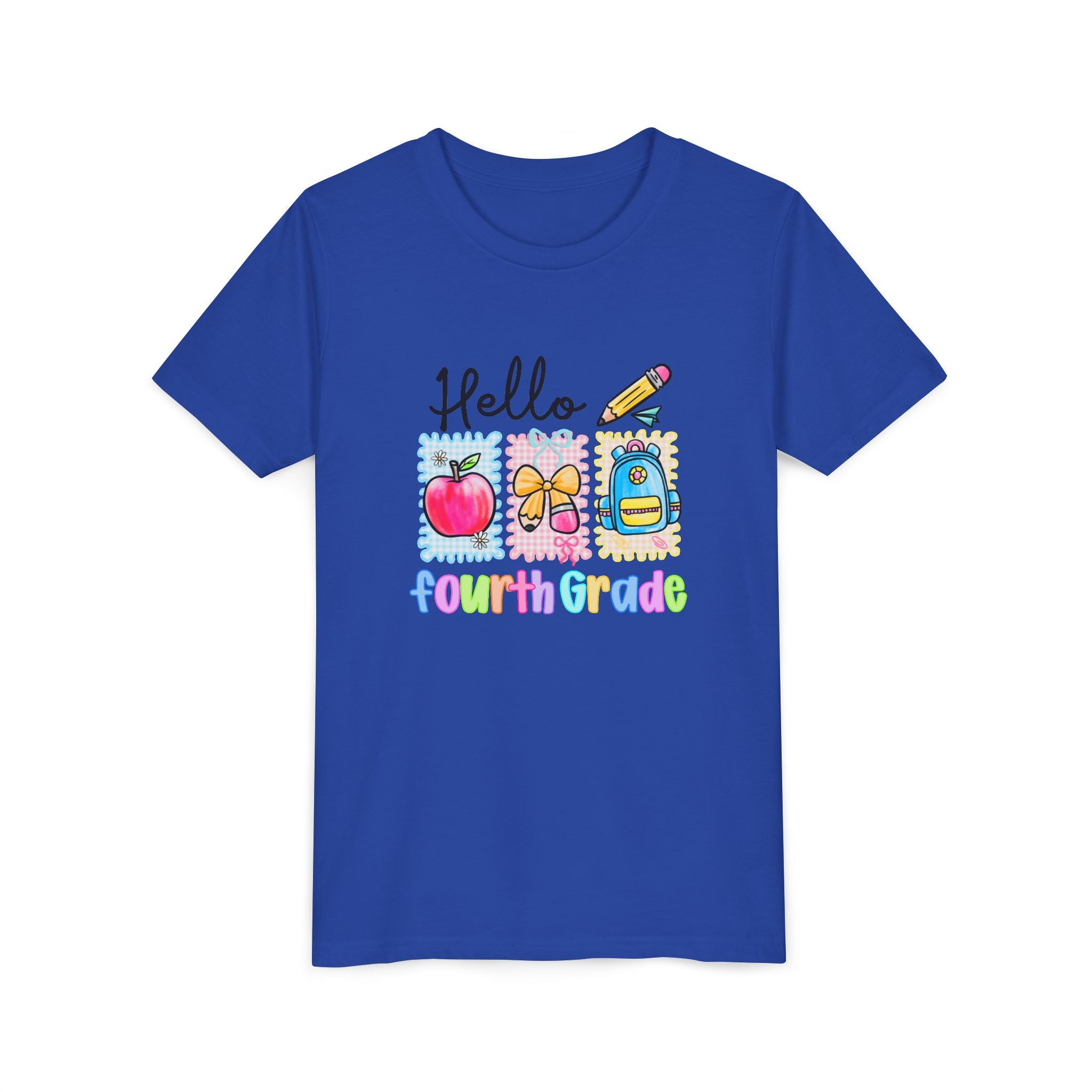 HELLO 4TH GRADE, T- Shirt - Youth Short Sleeve