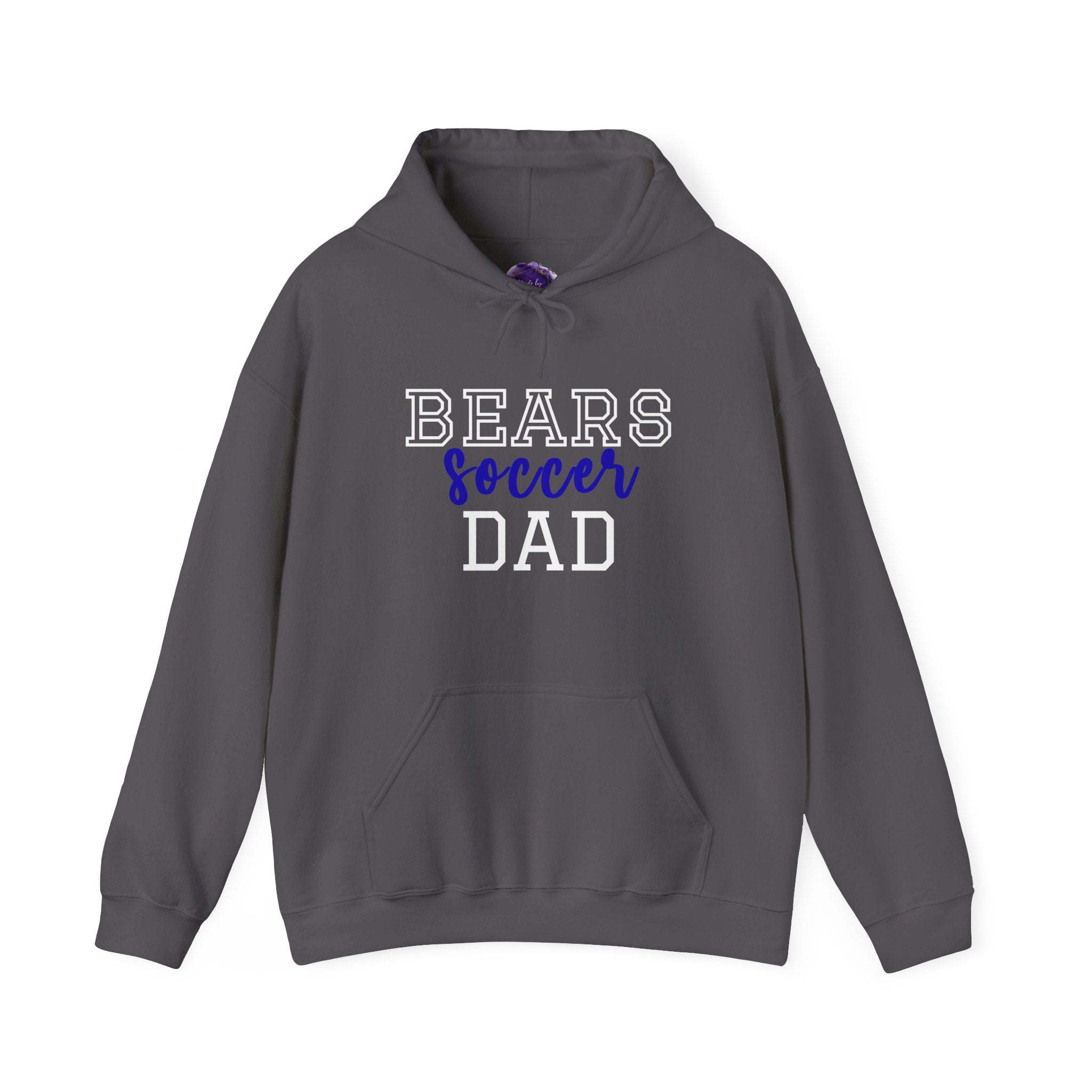 Bears Soccer Dad Hoodie, Unisex Heavy Blend Hoodie for Sports Fans, Personalized Sweatshirt, Game Day Apparel
