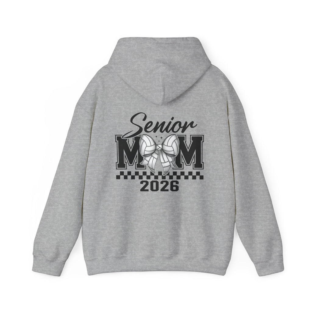Custom Senior Volleyball Mom Hoodie, Graduation Gift, Personalized Sweatshirt, Unisex Hooded Sweatshirt, Class of 2026 Apparel